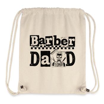 Vintage Barber Papa Barbier Coiffeur - Sac à cordon recyclé Stanley/Stella - blanc naturel - Devant