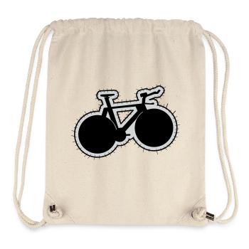 Patch VÉLO DE PISTE - Sac à cordon recyclé Stanley/Stella - blanc naturel - Devant