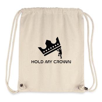 Hold my crown - Stanley/Stella recycelter Gym Bag - Naturweiß - Vorne