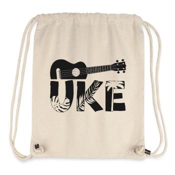 Hawaiian Ukulele Uke Uke - Stanley/Stella recycelter Gym Bag - Naturweiß - Vorne