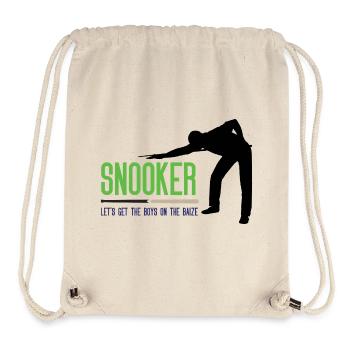 Snooker - Let's get the.boys on the baize - Stanley/Stella Recycled Gym Bag - natural - Front