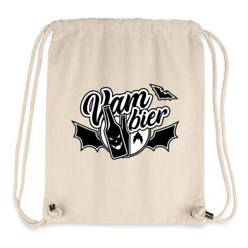 Vam Beer, Beer, Vampier - Sac à cordon recyclé Stanley/Stella - blanc naturel - Devant