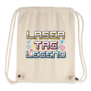 Laser Tag Legend Retro Gaming Typography Art - Stanley/Stella recycelter Gym Bag - Naturweiß - Vorne