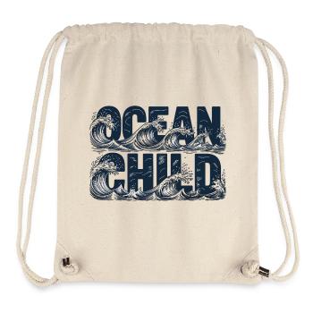 Ocean Child Shirt Wellen Meer - Stanley/Stella recycelter Gym Bag - Naturweiß - Vorne