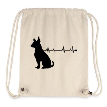 Hund - Stanley/Stella recycelter Gym Bag - Naturweiß - Vorne