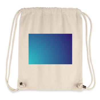 Kreisender Cyan-Violett Gradient - Stanley/Stella recycelter Gym Bag - Naturweiß - Vorne