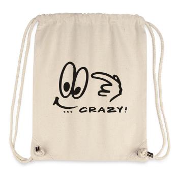 Crazy Comic - Stanley/Stella recycelter Gym Bag - Naturweiß - Vorne