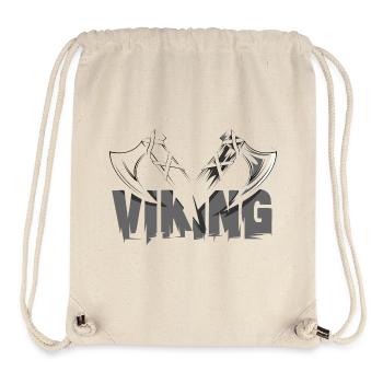 viking vikings symbol axe viking axe logo - Stanley/Stella Recycled Gym Bag - natural - Front