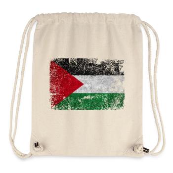 Palestinian Flag Grunge Texture - Stanley/Stella Recycled Gym Bag - natural - Front