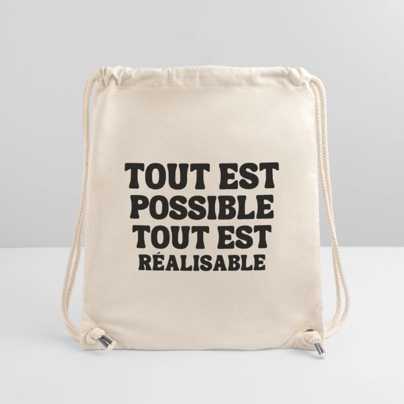 everything is possible, everything is achievable Stanley/Stella Recycled Gym Bag