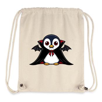 Süßer Halloween Pinguin Vampir Cartoon Chibi - Stanley/Stella recycelter Gym Bag - Naturweiß - Vorne
