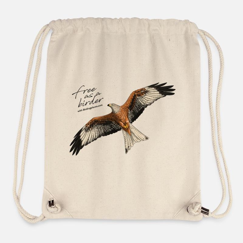 Rotmilan im Flug - Stanley/Stella recycelter Gym Bag - Naturweiß