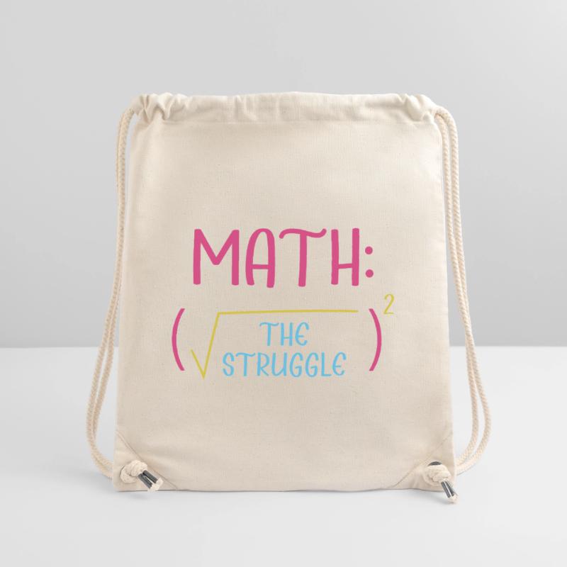 Math Math Math Professeur de mathématiques Mathématicien Sac à cordon recyclé Stanley/Stella