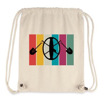 Metal Detector - Chasse au trésor - T-shirt Probes - Sac à cordon recyclé Stanley/Stella - blanc naturel - Devant
