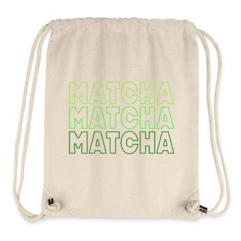 Le Matcha - Sac à cordon recyclé Stanley/Stella - blanc naturel - Devant