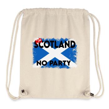 Bold Saltire Flag Typography - Stanley/Stella Recycled Gym Bag - natural - Front