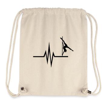 Mein Herz schlägt für Pole Dance - Poledance Tanz - Stanley/Stella recycelter Gym Bag - Naturweiß - Vorne
