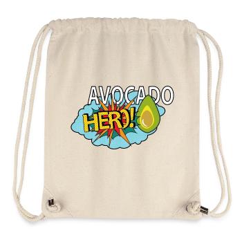 Avocado Hero - Pop-Art - Stanley/Stella recycelter Gym Bag - Naturweiß - Vorne