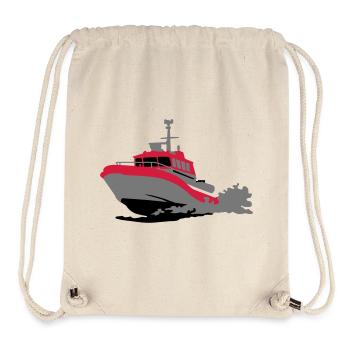 rescue boat - Sac à cordon recyclé Stanley/Stella - blanc naturel - Devant