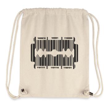 Razor blade with secret code - Stanley/Stella Recycled Gym Bag - natural - Front