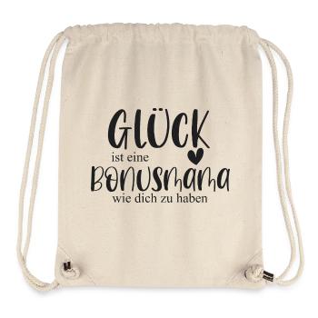Bonusmama Muttertag Geschenk Mama Glück - Stanley/Stella recycelter Gym Bag - Naturweiß - Vorne