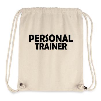 Personal trainer - Sac à cordon recyclé Stanley/Stella - blanc naturel - Devant