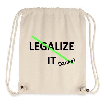 Legalize it weed Marihuana - Stanley/Stella recycelter Gym Bag - Naturweiß - Vorne