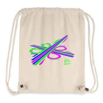 Aura-Stream 003 3-farbig - Stanley/Stella recycelter Gym Bag - Naturweiß - Vorne