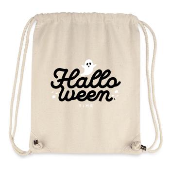 Haunted Ghost Illustration for Spooky Apparel - Stanley/Stella Recycled Gym Bag - natural - Front