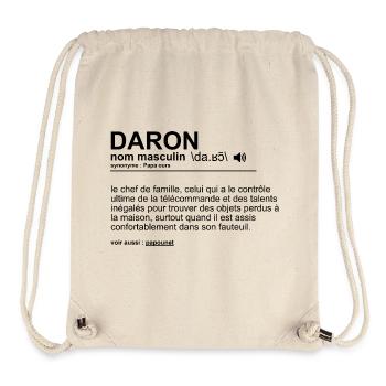 Daron Papa Geschenk Mann Humor Vatertag - Stanley/Stella recycelter Gym Bag - Naturweiß - Vorne