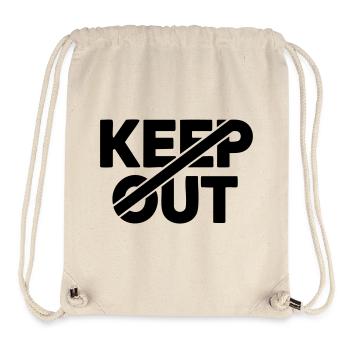 Keep Out Warning Sign - Stanley/Stella Recycled Gym Bag - natural - Front