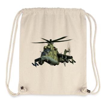 Kampfflugzeug Tarnmuster Helikopter - Stanley/Stella recycelter Gym Bag - Naturweiß - Vorne