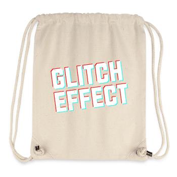 Gamer Glitch Effect Hoodie - Stanley/Stella Recycled Gym Bag - natural - Front