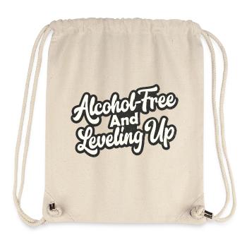 Alcohol-Free And Leveling Up - Stanley/Stella Recycled Gym Bag - natural - Front