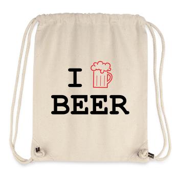 Ich mag Bier / Alkohol - Stanley/Stella recycelter Gym Bag - Naturweiß - Vorne