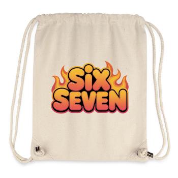 Six Seven 67 - Funny Gen Alpha Memes - Stanley/Stella Recycled Gym Bag - natural - Front