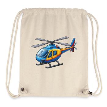 Helikopter Cartoon - Stanley/Stella recycelter Gym Bag - Naturweiß - Vorne