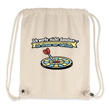 Taktischer Wurf: Dart Humor - Stanley/Stella recycelter Gym Bag - Naturweiß - Vorne