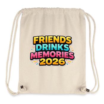 Pinata Party 2026 - Stanley/Stella recycelter Gym Bag - Naturweiß - Vorne