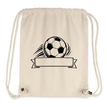 Fußball Namensschild Banner - Stanley/Stella recycelter Gym Bag - Naturweiß - Vorne