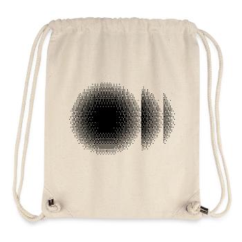 geometric bitmap circles design - Stanley/Stella Recycled Gym Bag - natural - Front