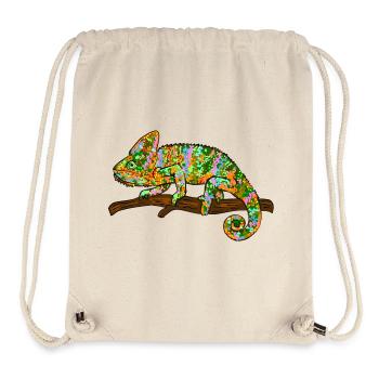 Chamäleon Exotisch - Stanley/Stella recycelter Gym Bag - Naturweiß - Vorne