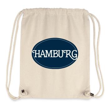 Hamburg Round Logo Typography - Stanley/Stella Recycled Gym Bag - natural - Front