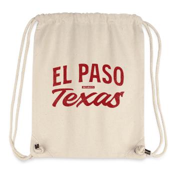 Scénario rétro d’El Paso, Texas - Sac à cordon recyclé Stanley/Stella - blanc naturel - Devant