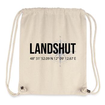 Koordinaten Landshut - Stanley/Stella recycelter Gym Bag - Naturweiß - Vorne