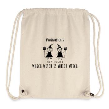 which witch is which witch zwillingsschwestern - Stanley/Stella recycelter Gym Bag - Naturweiß - Vorne