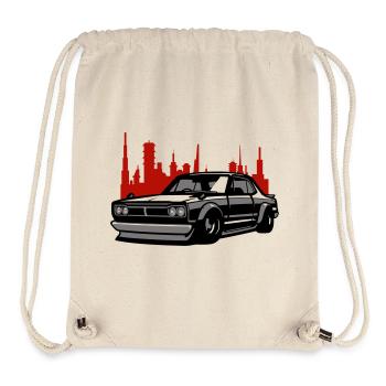 Lowrider Skyline Silhouette - Stanley/Stella recycelter Gym Bag - Naturweiß - Vorne