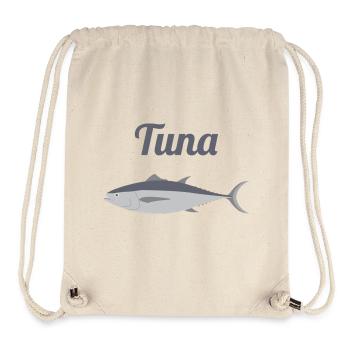 Nautic Design Tuna Silhouette Ocean Print Fishing - Stanley/Stella Recycled Gym Bag - natural - Front