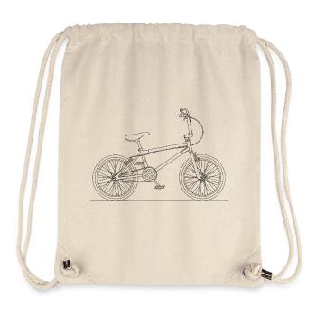 Freestyle BMX Silhouette Minimal - Sac à cordon recyclé Stanley/Stella - blanc naturel - Devant