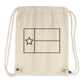 Texas flag outline - Stanley/Stella Recycled Gym Bag - natural - Front